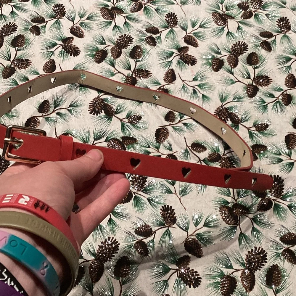 Source Unknown Chic Red Belt